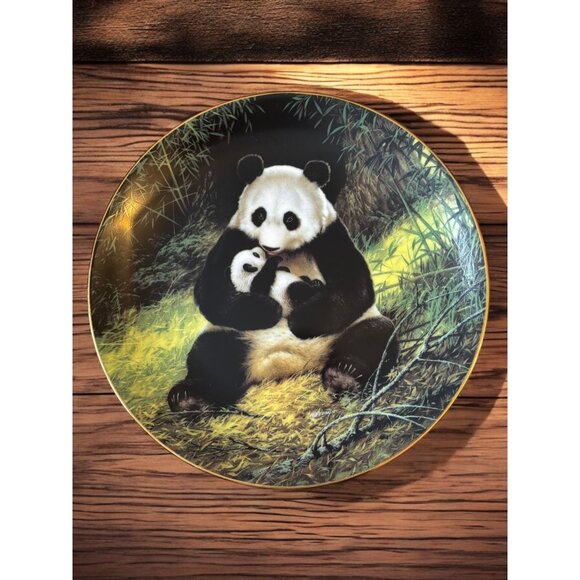 Vintage The Panda By Will Nelson 1988 collector Plate only - Picture 1 of 5